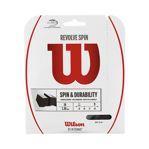 Wilson Revolve Spin 1.30 Black 12 метров — теннисная струна, фото товара