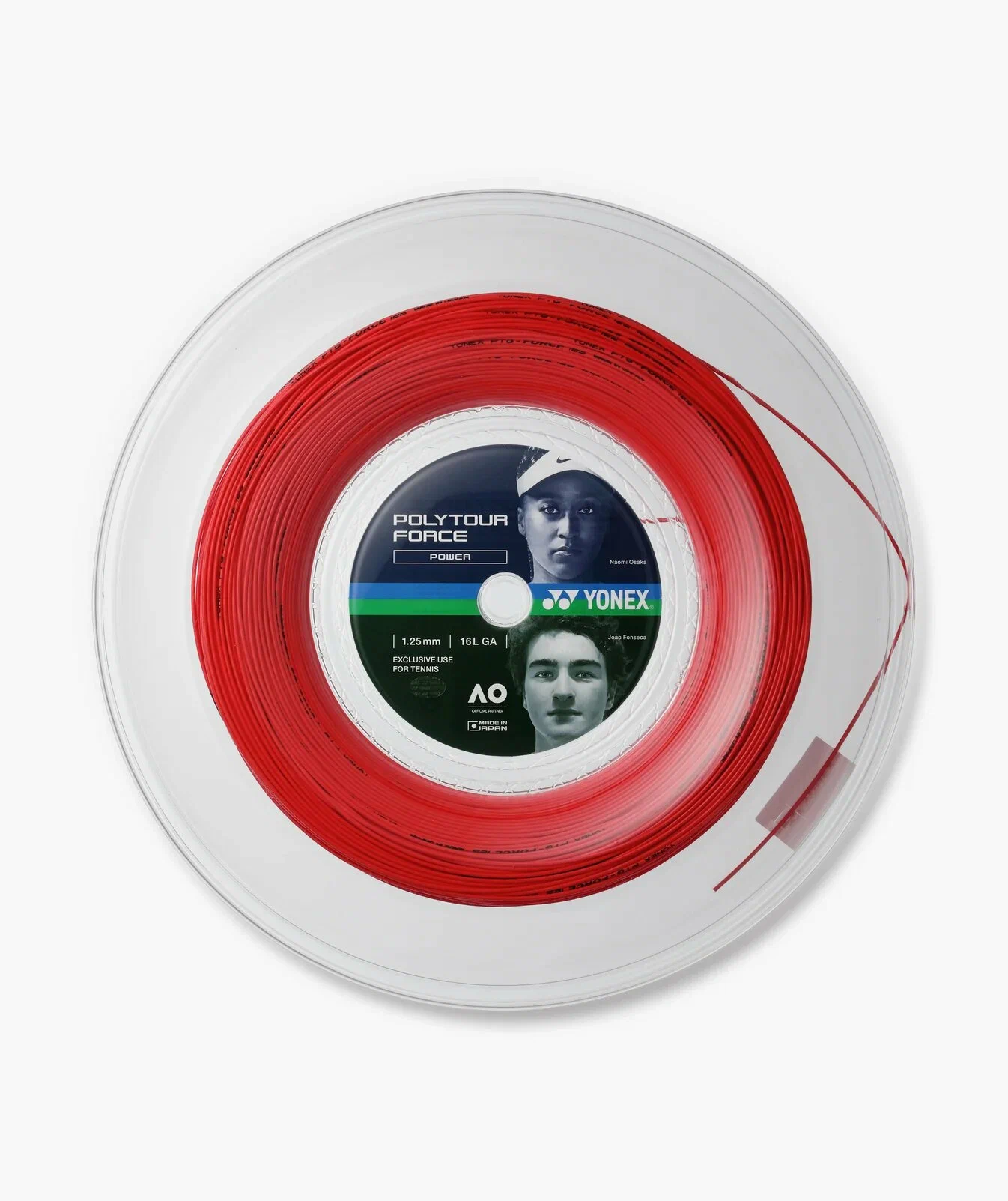 Yonex Polytour Fire Red 200M — теннисная ракетка Струны Yonex Polytour Fire Red 200M