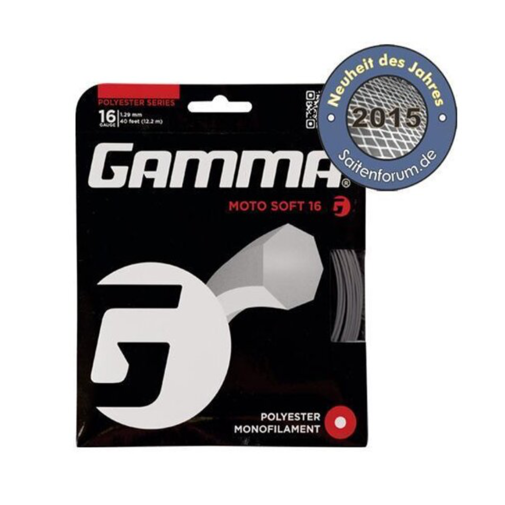 Gamma Moto Soft Charcoal 1.24 (12M) — теннисная ракетка Gamma Moto Soft Charcoal 1.24 (12M) — теннисная струна, фото товара