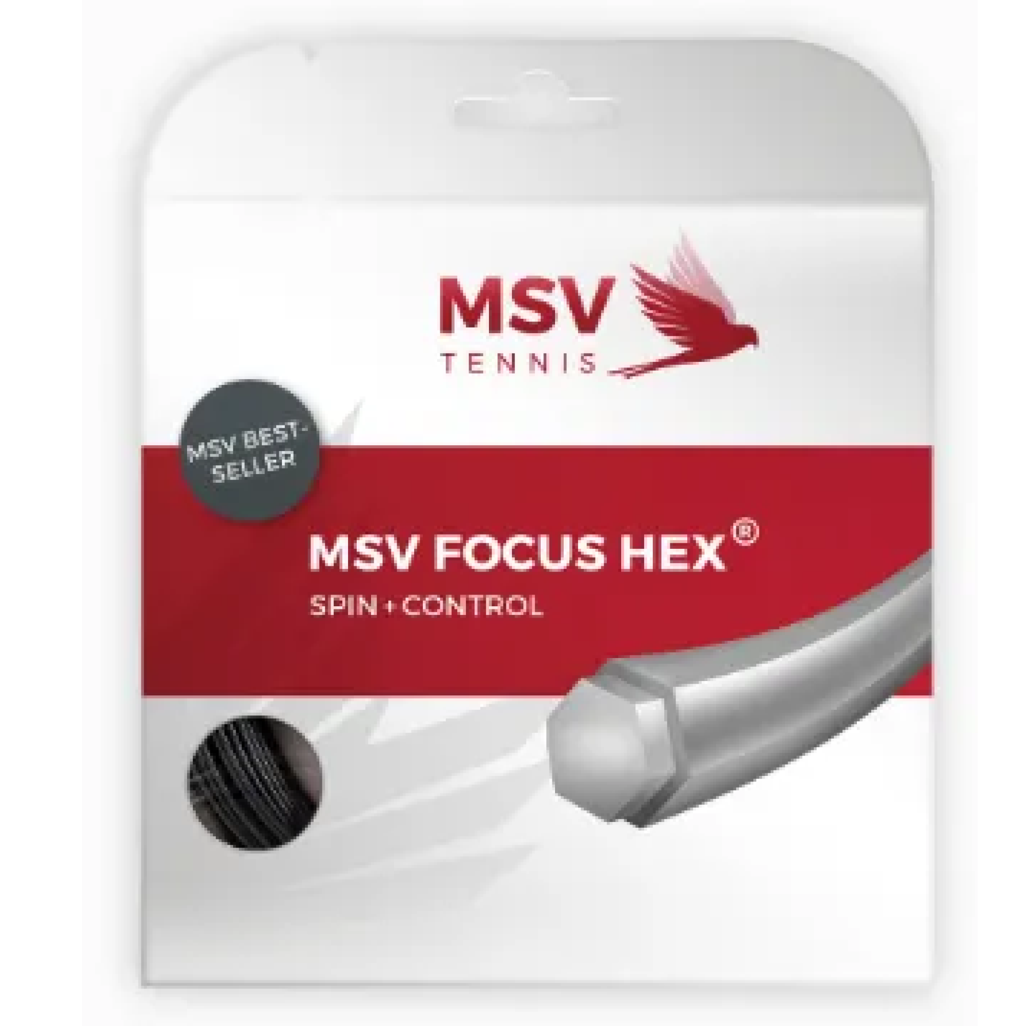 MSV Focus HEX Black (12M) — теннисная ракетка MSV Focus HEX Black (12M) — теннисная струна, фото товара