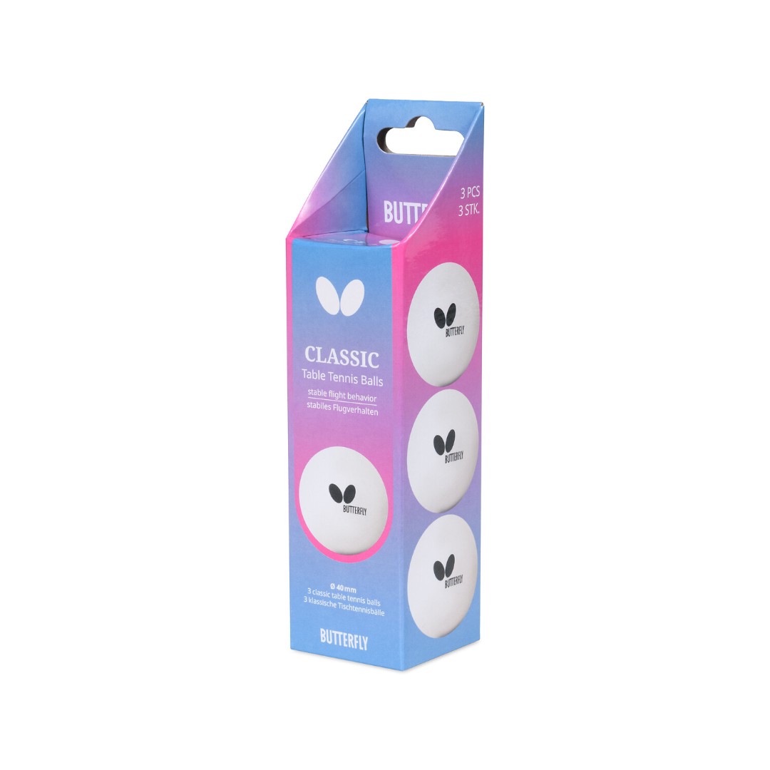 Butterfly Classic 3 pack — теннисная ракетка Мячи Butterfly Classic 3 pack